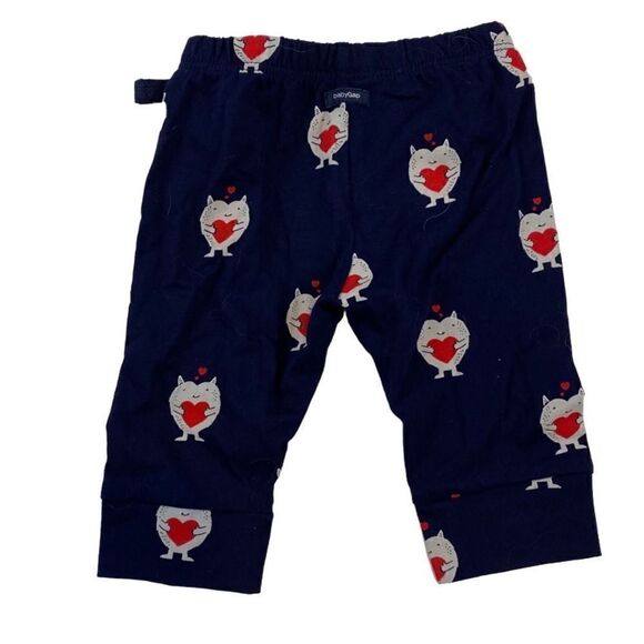 Baby Gap Joggers Heart Monster 0-3 months NWT - Picture 1 of 4